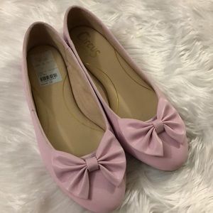 Cute Baby Pink Bow Flats